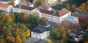 Aerial view of the Department of Geography - ©Andres Tennus Aerial view of the Department of Geography - ©Andres Tennus